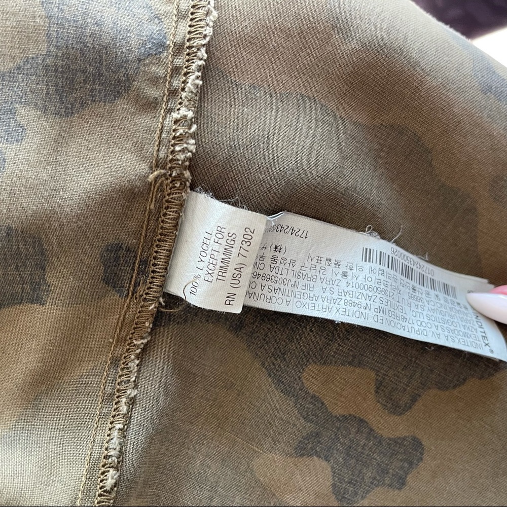 LARA Women Premium Denimwear Military Camo Blouse - Picture 8 of 9